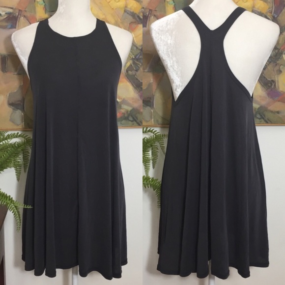 silence + noise Dresses & Skirts - Silence + Noise • gray racerback loose fit dress